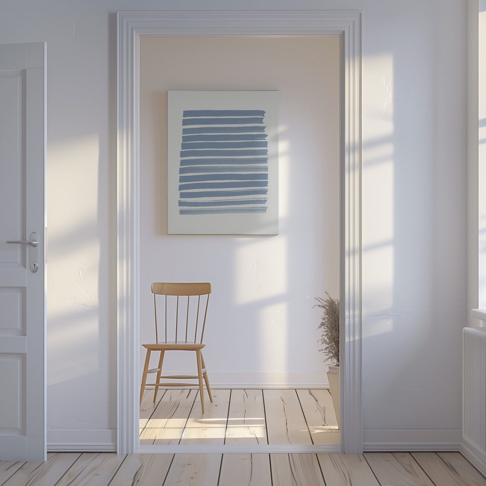 Blauwe Strepen | Canvas
