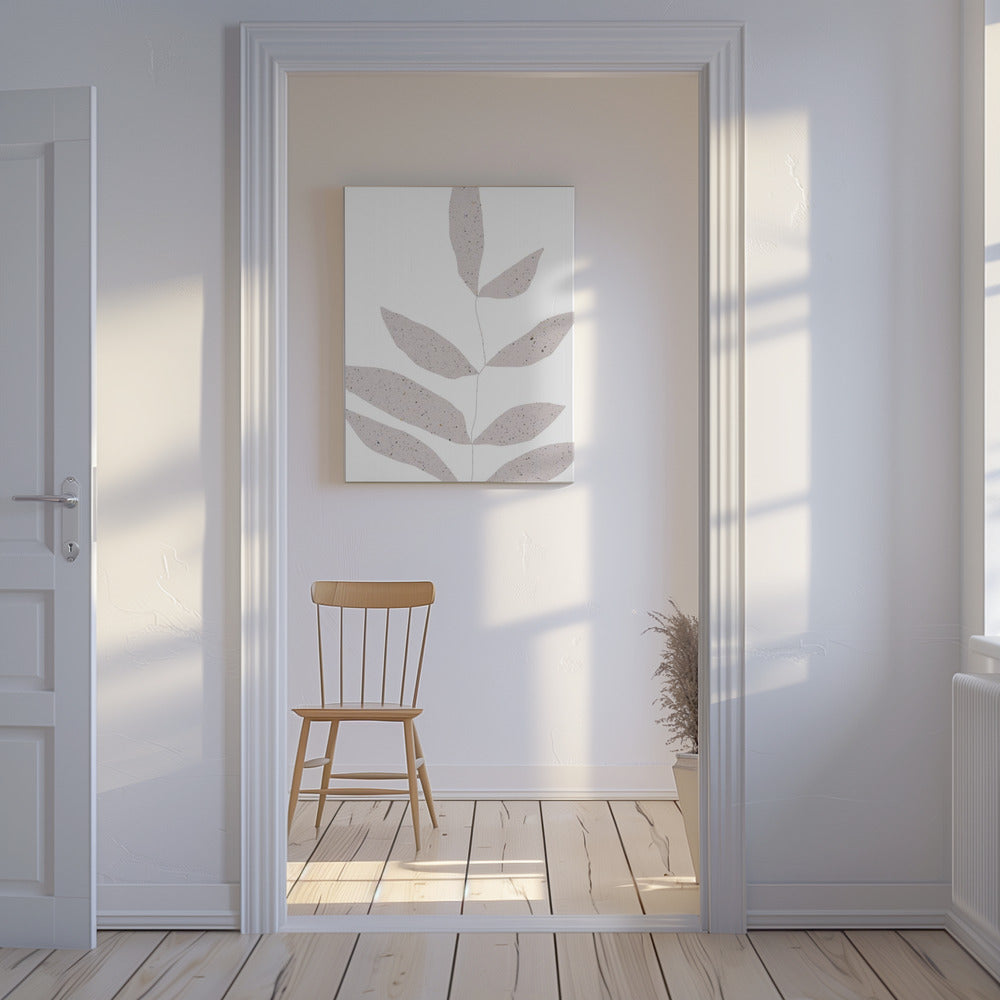 Delicate bladeren | Canvas