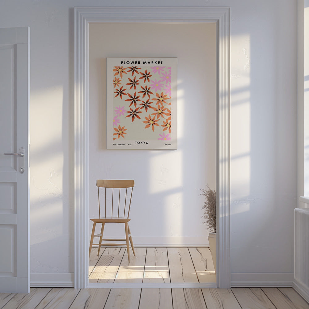 Bloemenmarkt Tokio | Canvas