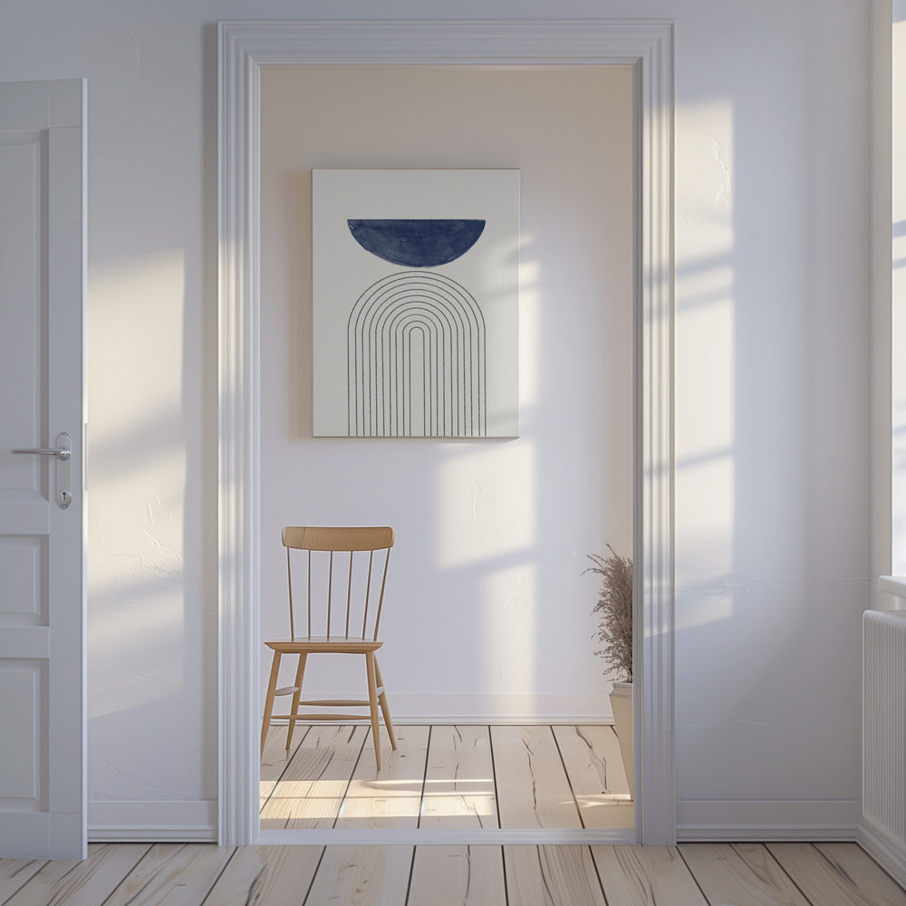 Gebogen sereniteit | Canvas