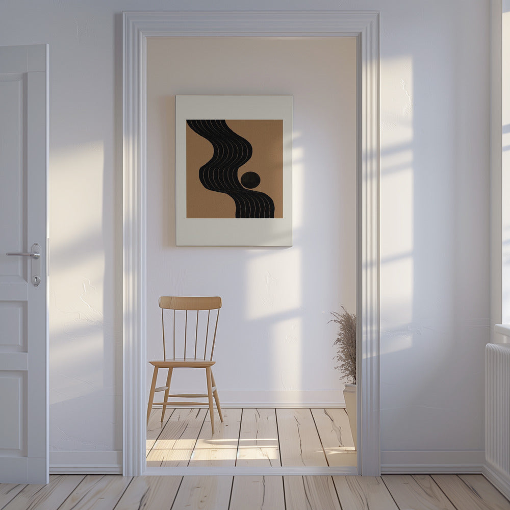 Harmonie van het gebogen pad | Canvas