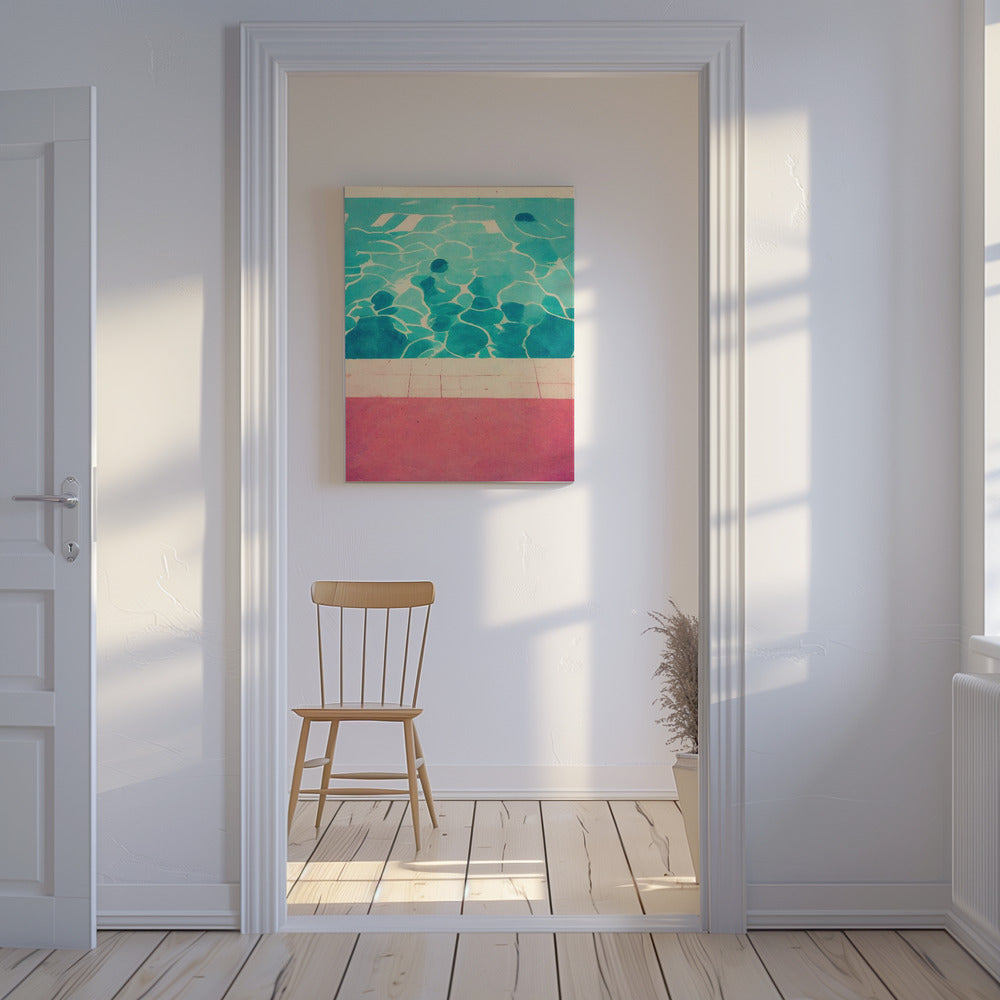 Serene Poolside | Canvas