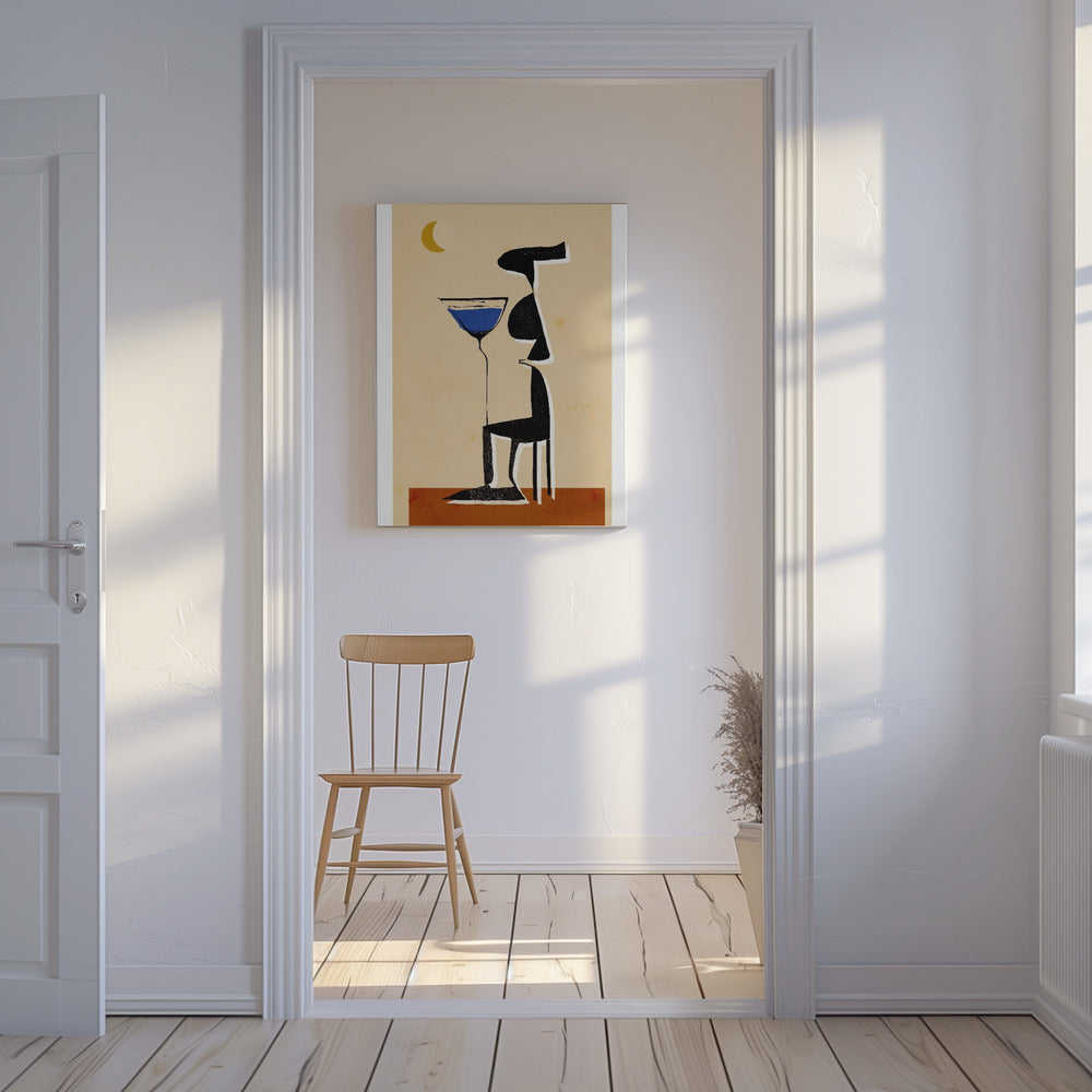 Maanverlichte Martini | Canvas