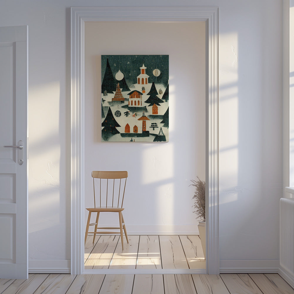 Winterdorp Glow | Canvas