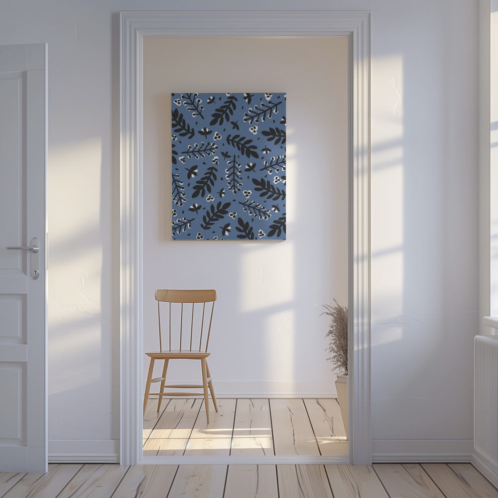 Bladrijk nachtlandschap | Canvas