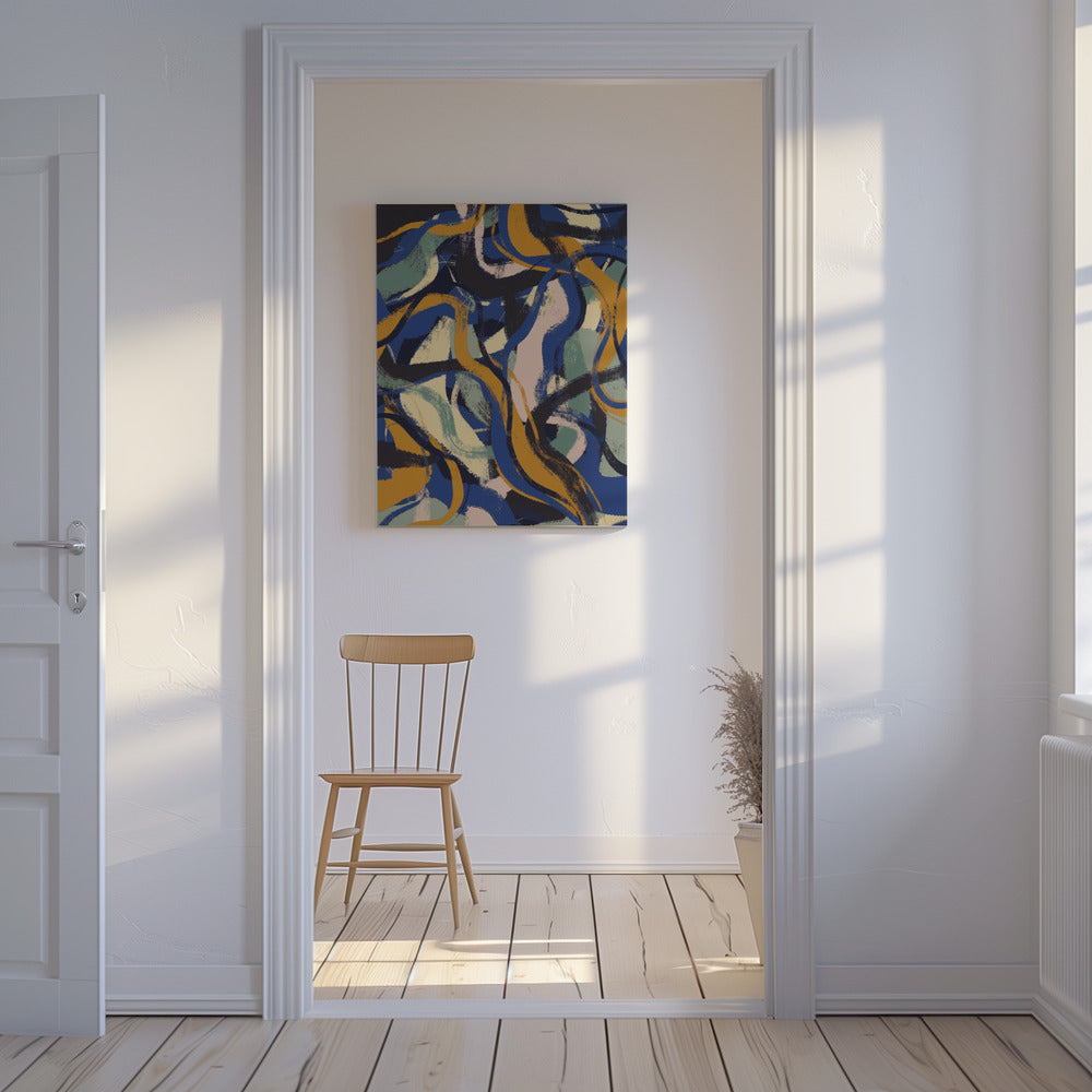 Levendige Stromen | Canvas