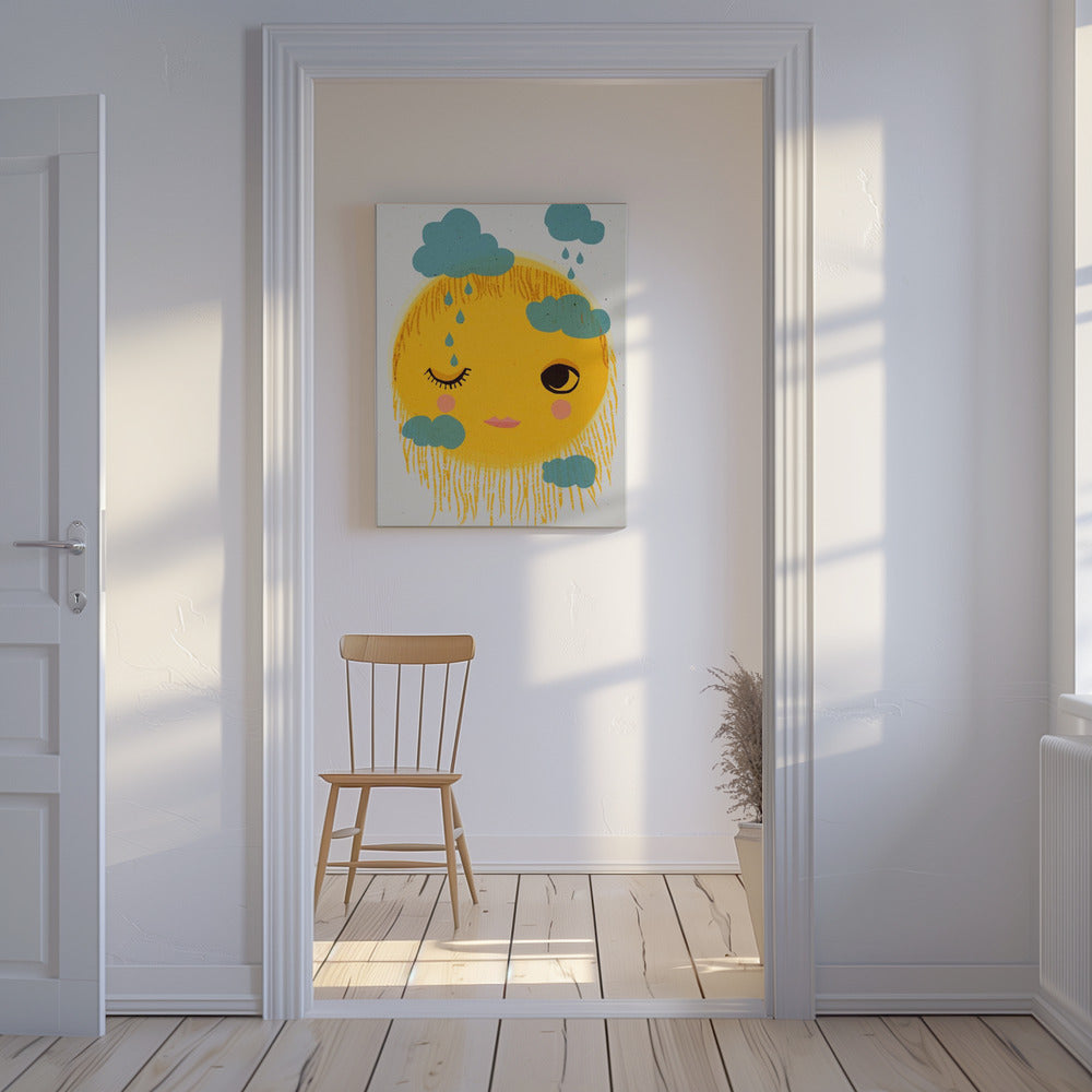 Gemengde emoties van de zon | Canvas