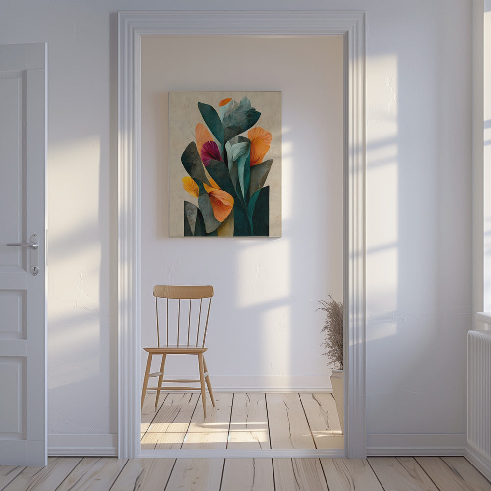 Bloemblaadjes in harmonie | Canvas