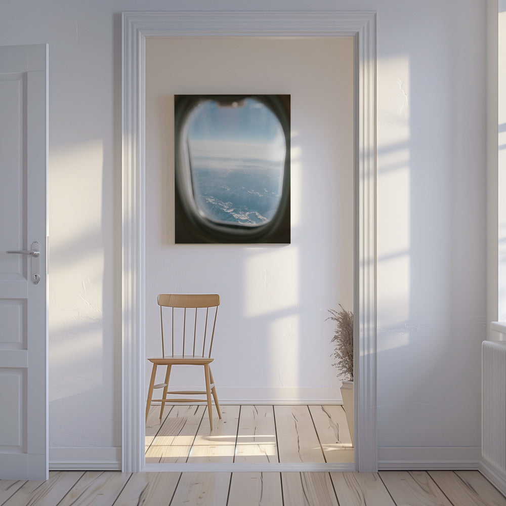 Vliegtuigvensterzicht || | Canvas