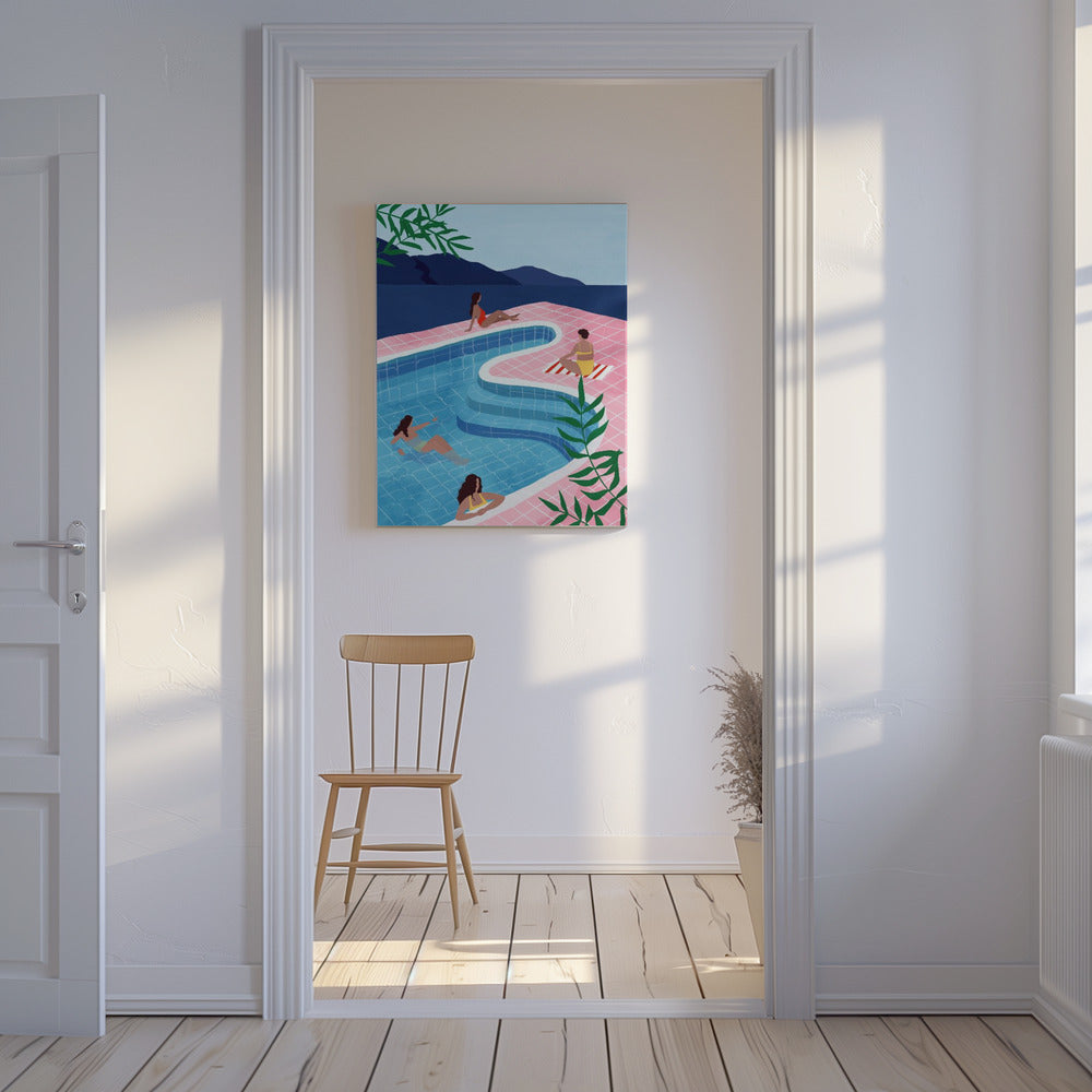 Zwembad Dames | Canvas