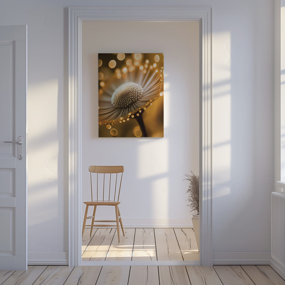 Gouden Bloemblaadjes Droom | Canvas