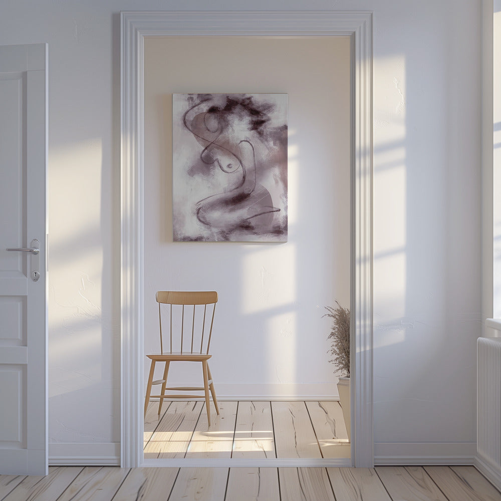 VROUW FIGURATIEF ABSTRACT SCHILDERIJ PAARS | Canvas