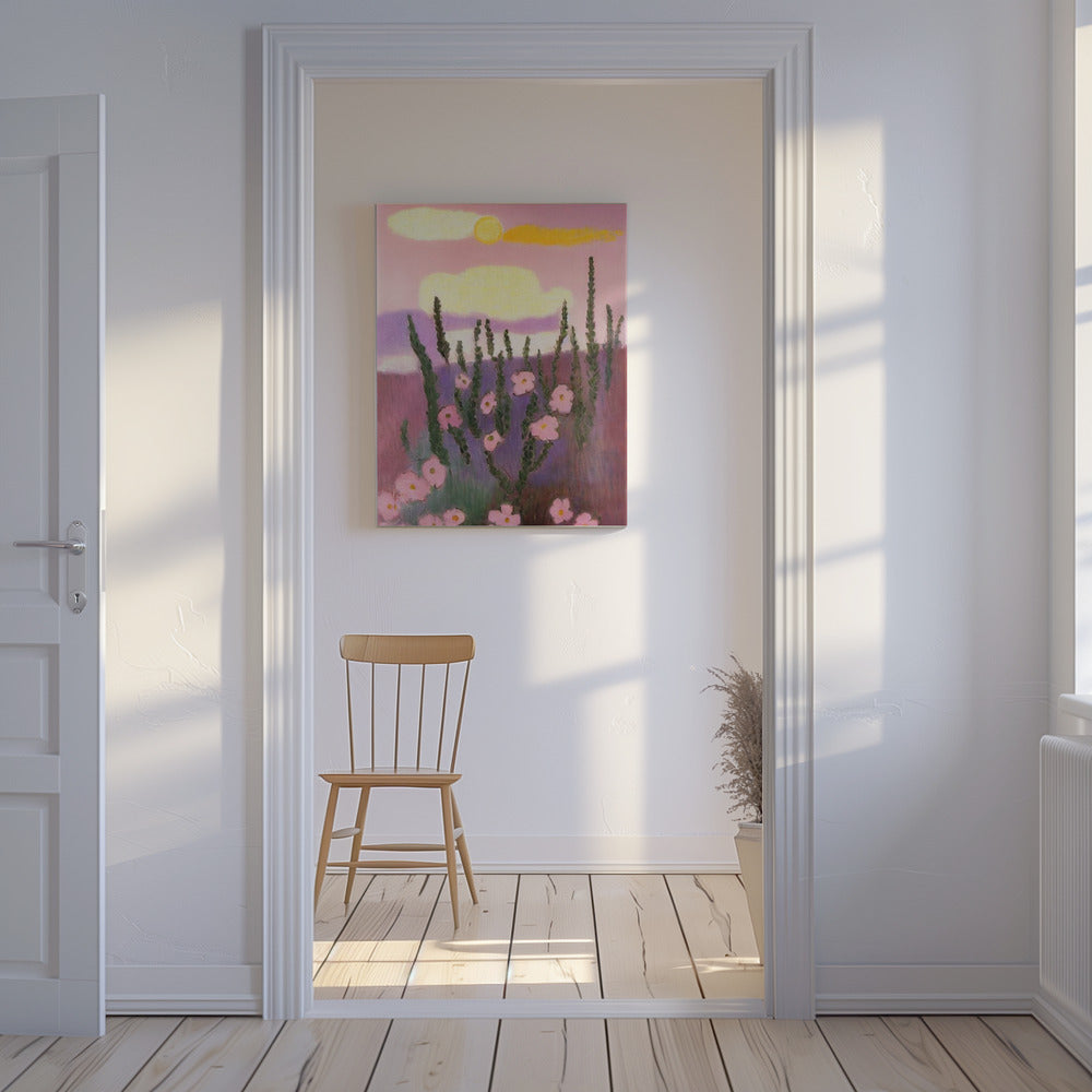 Woestijnbloesemzonsopgang | Canvas
