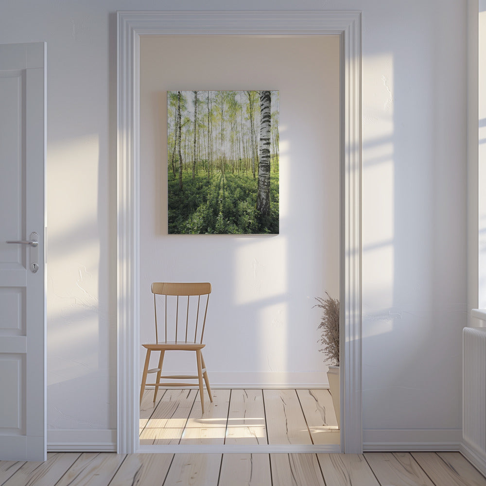 Birch Grove verticaal | Canvas