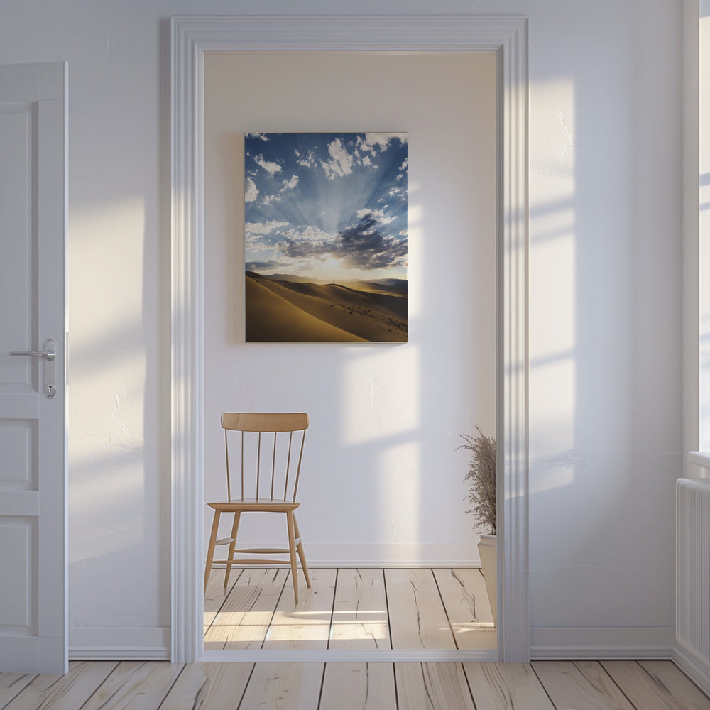 Woestijnstralen | Canvas