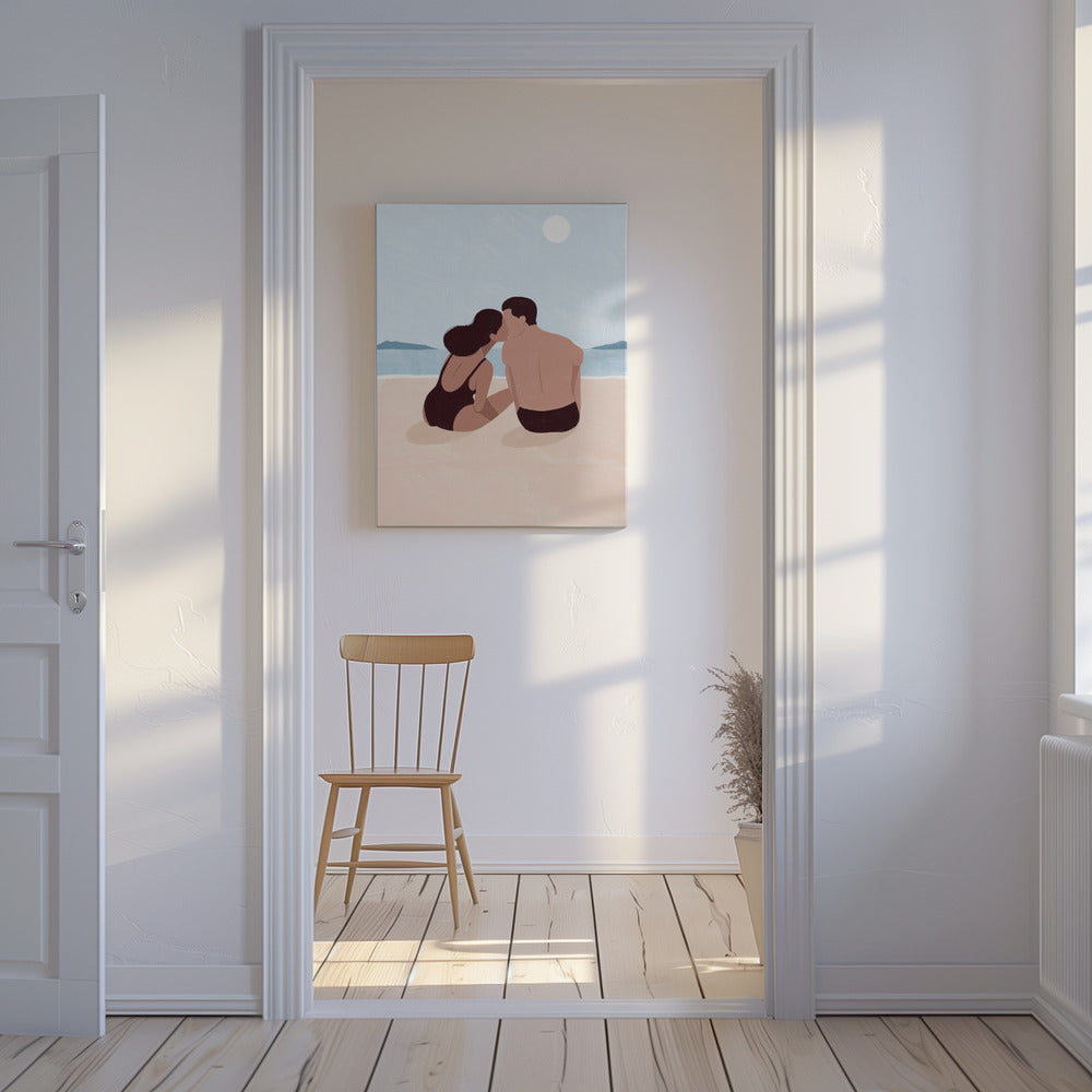 Eerste kus | Canvas