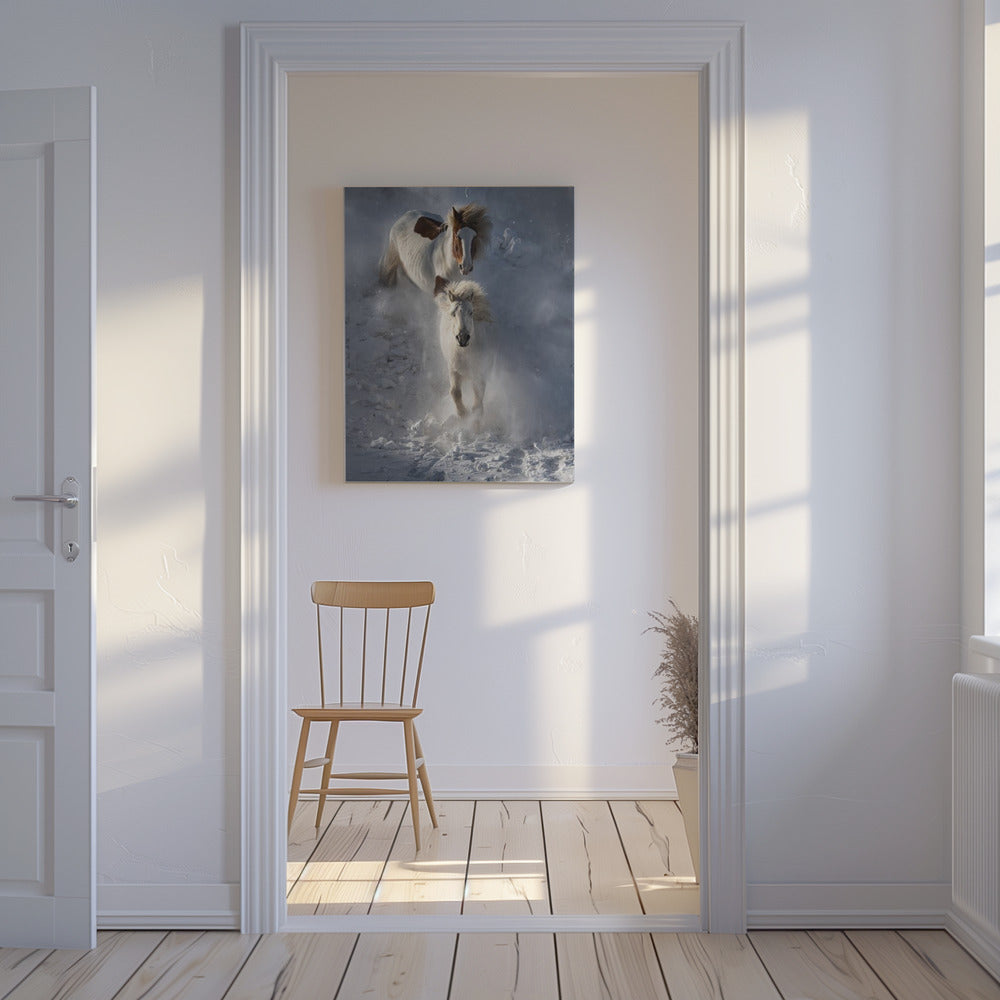Twee paarden | Canvas