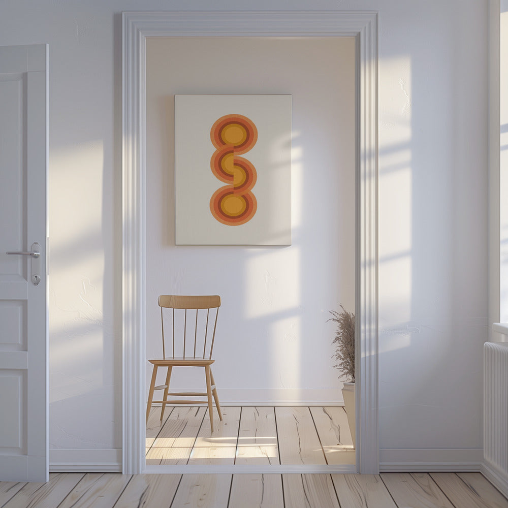 Retro Cirkels Trio | Canvas
