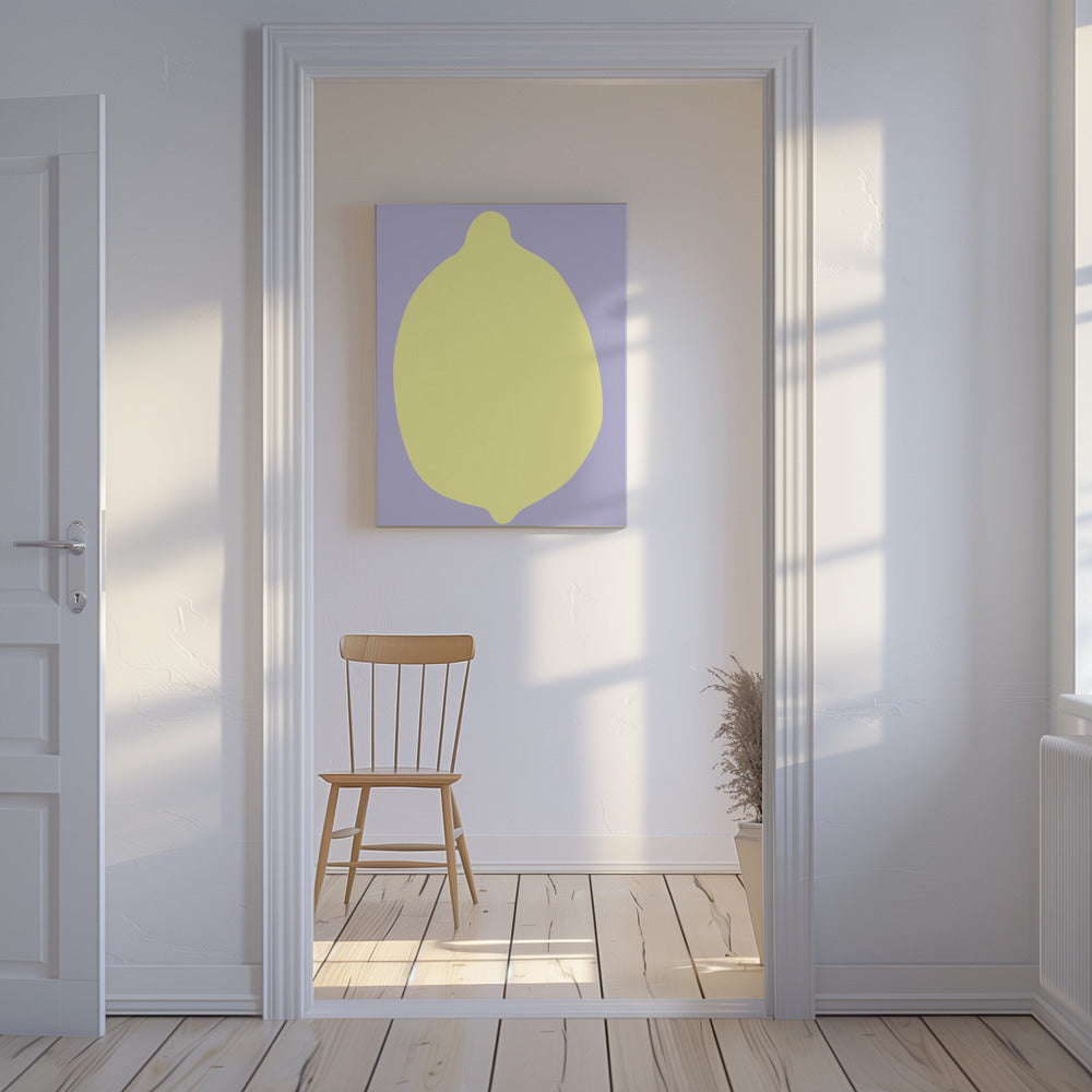 Citroen op Lavendel | Canvas