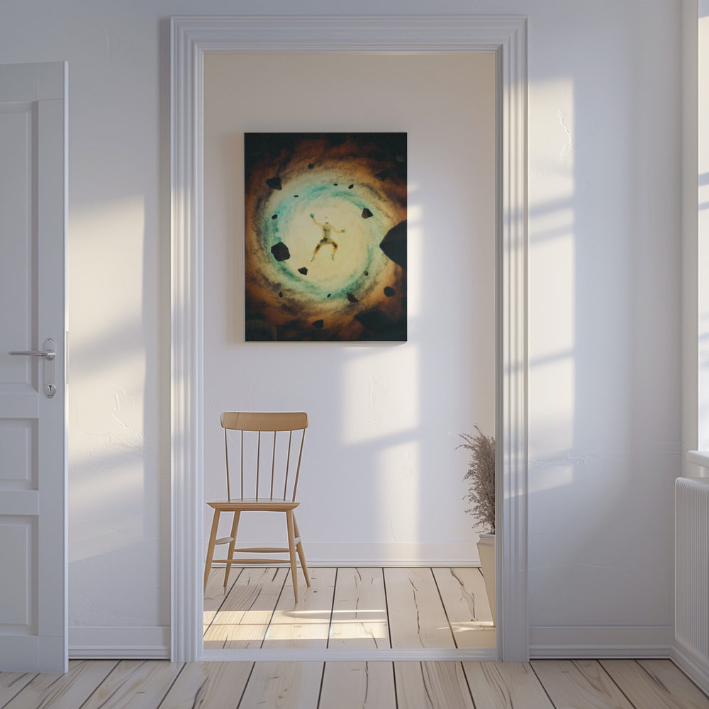 Achterop raken | Canvas