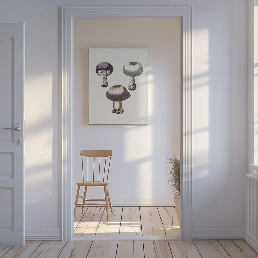 Handdauw Violet Webcap Paddenstoel | Canvas