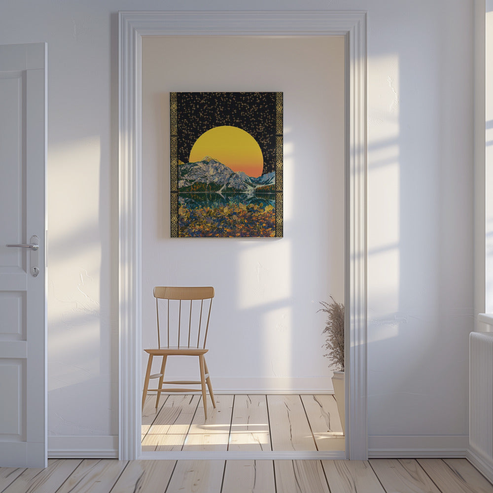 Maan &amp; Sterren | Canvas