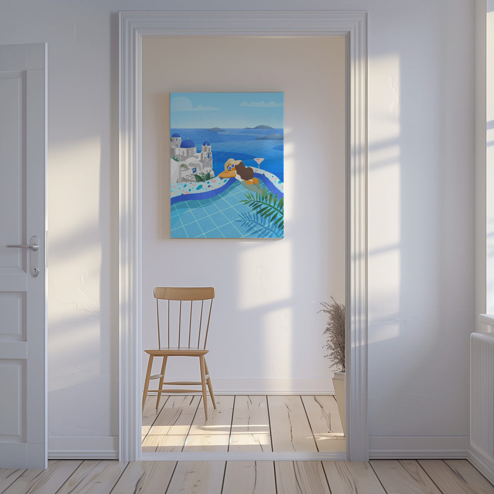 Zomer in Griekenland | Canvas