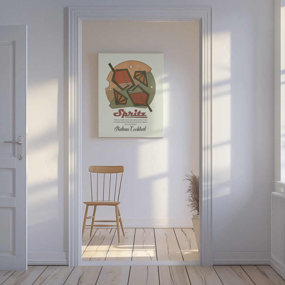 Geometrische spritzprint | Canvas