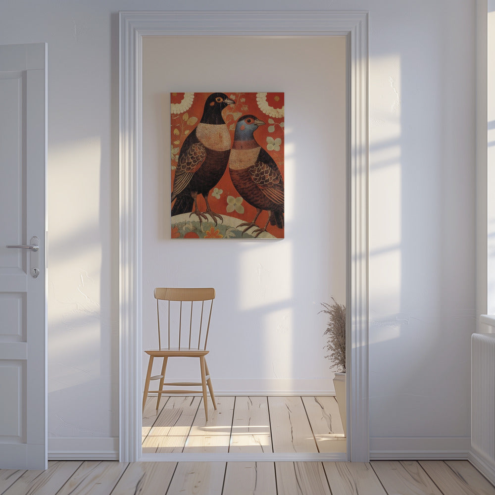 Vogele elegantie | Canvas