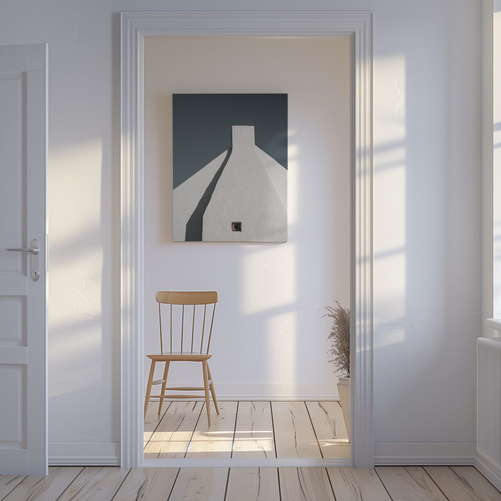 Witte Geometrie | Canvas