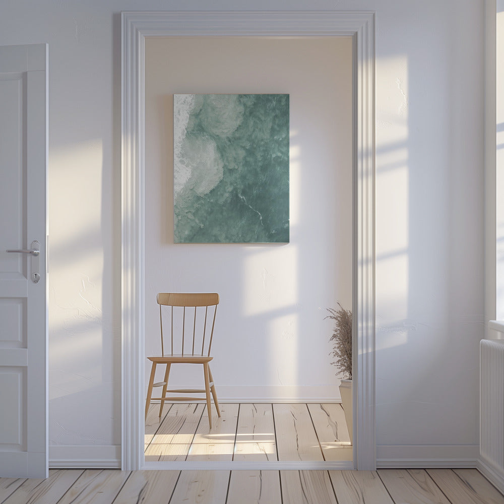 De zachte werveling van de oceaan | Canvas