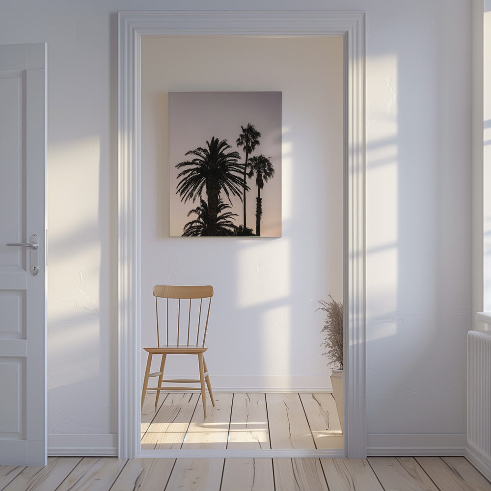 Silhouette of Palm Trees | Canvas