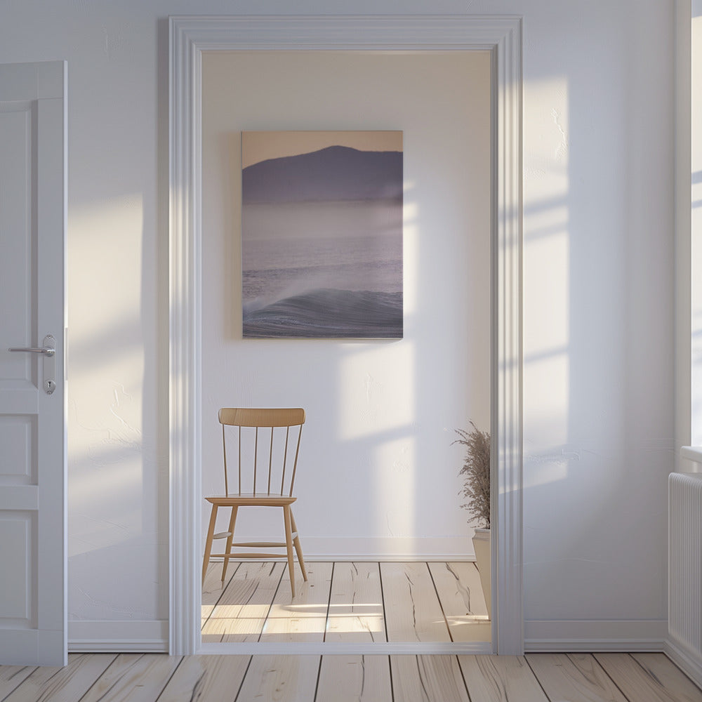 Wave Against A Misty Sunrise | Canvas