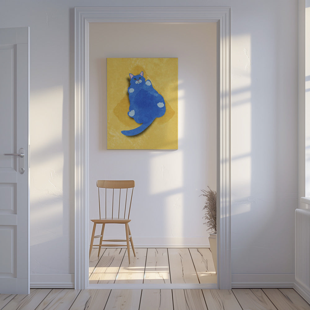 Dikke kat | Canvas