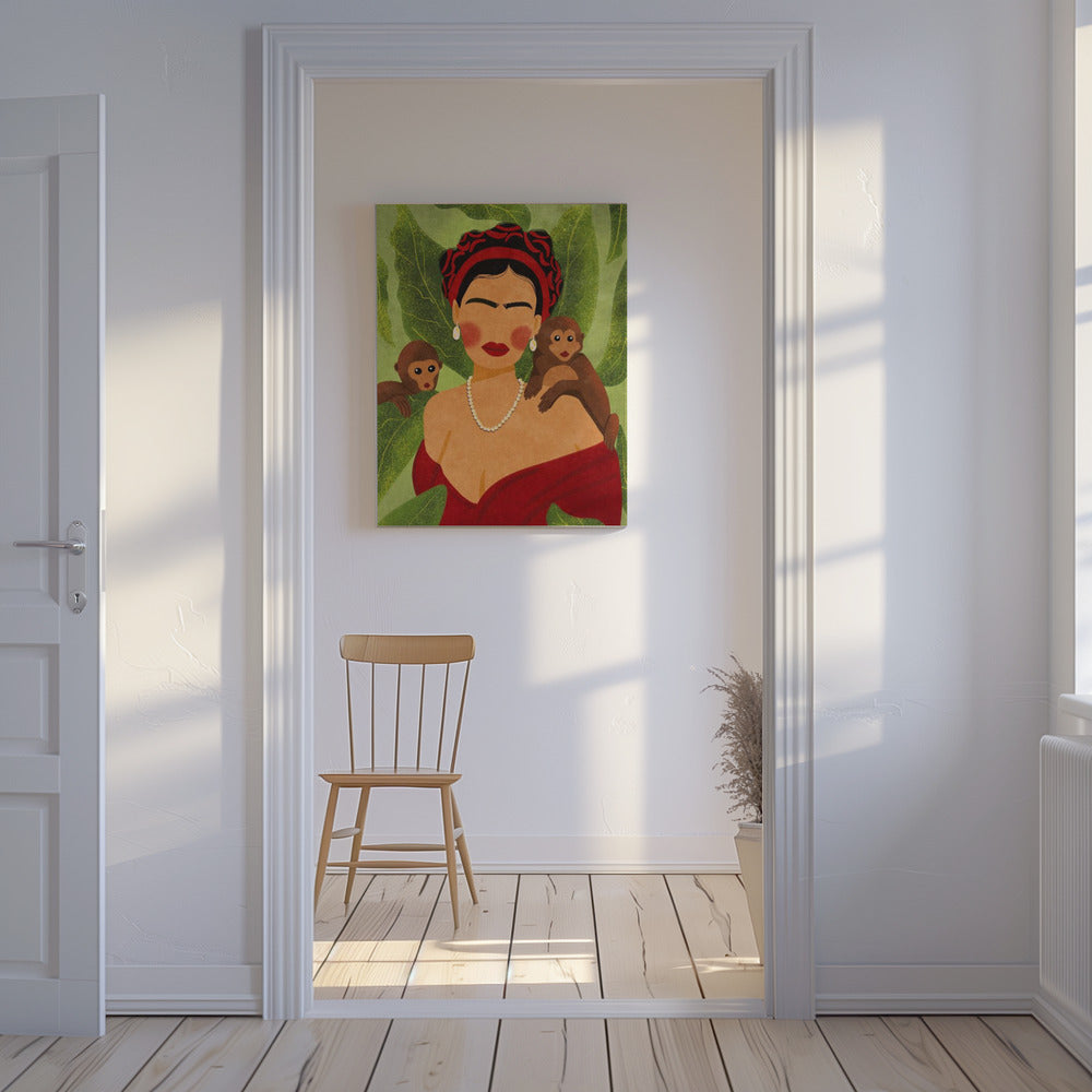 Frida en apen | Canvas