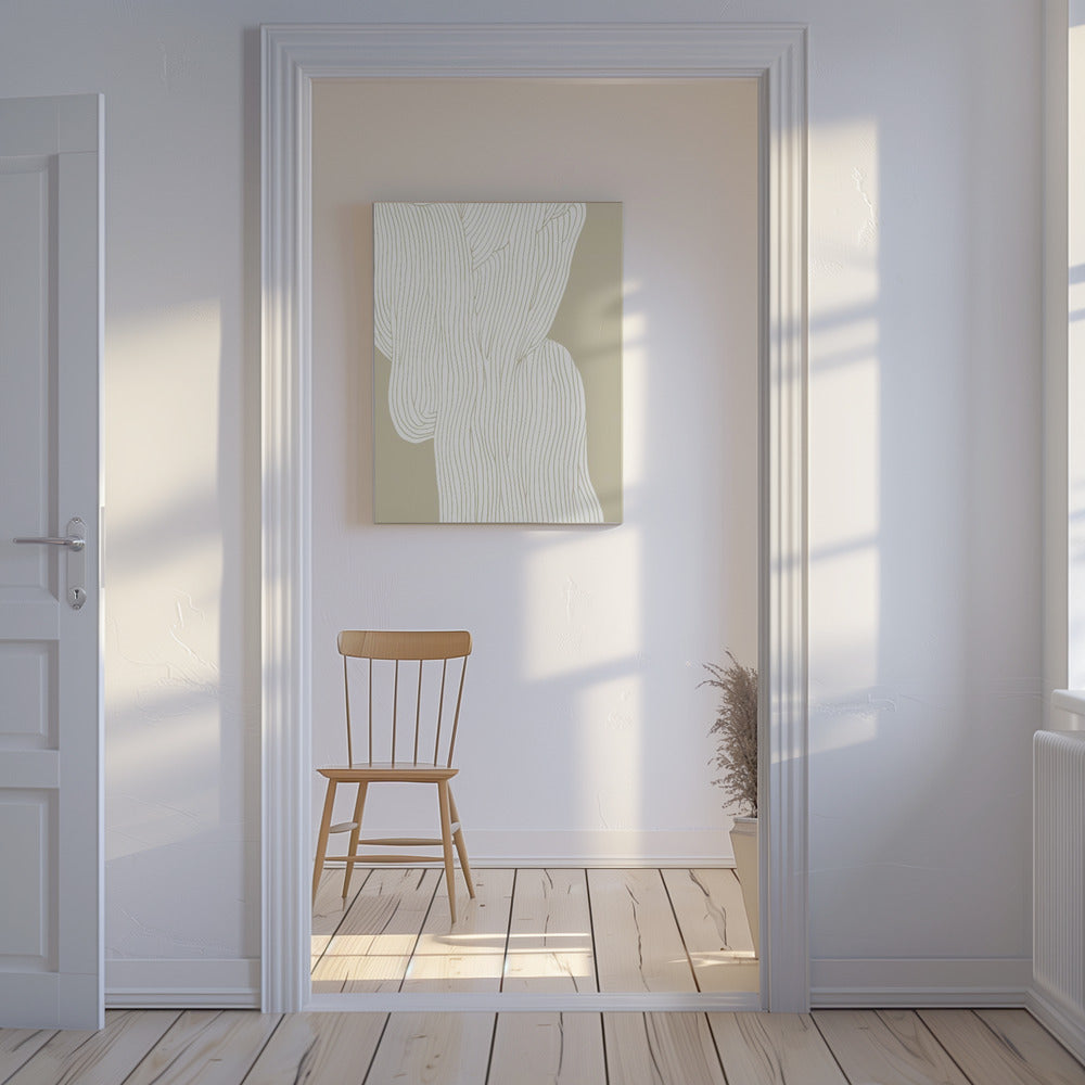 Vloeiende lijnharmonie | Canvas