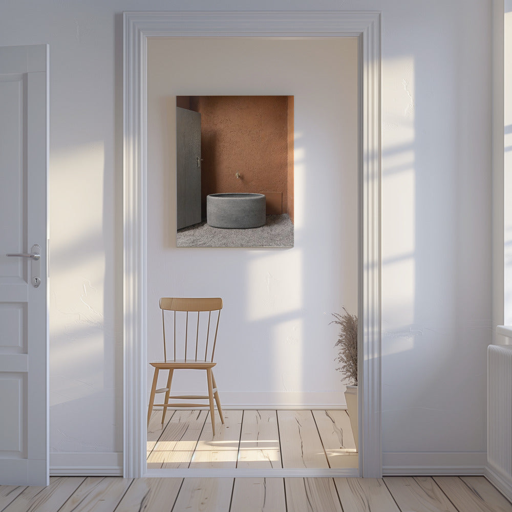Betonnen bad | Canvas