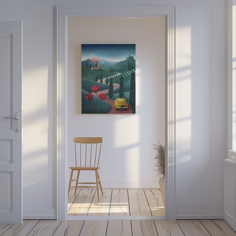Zonsondergangreis | Canvas