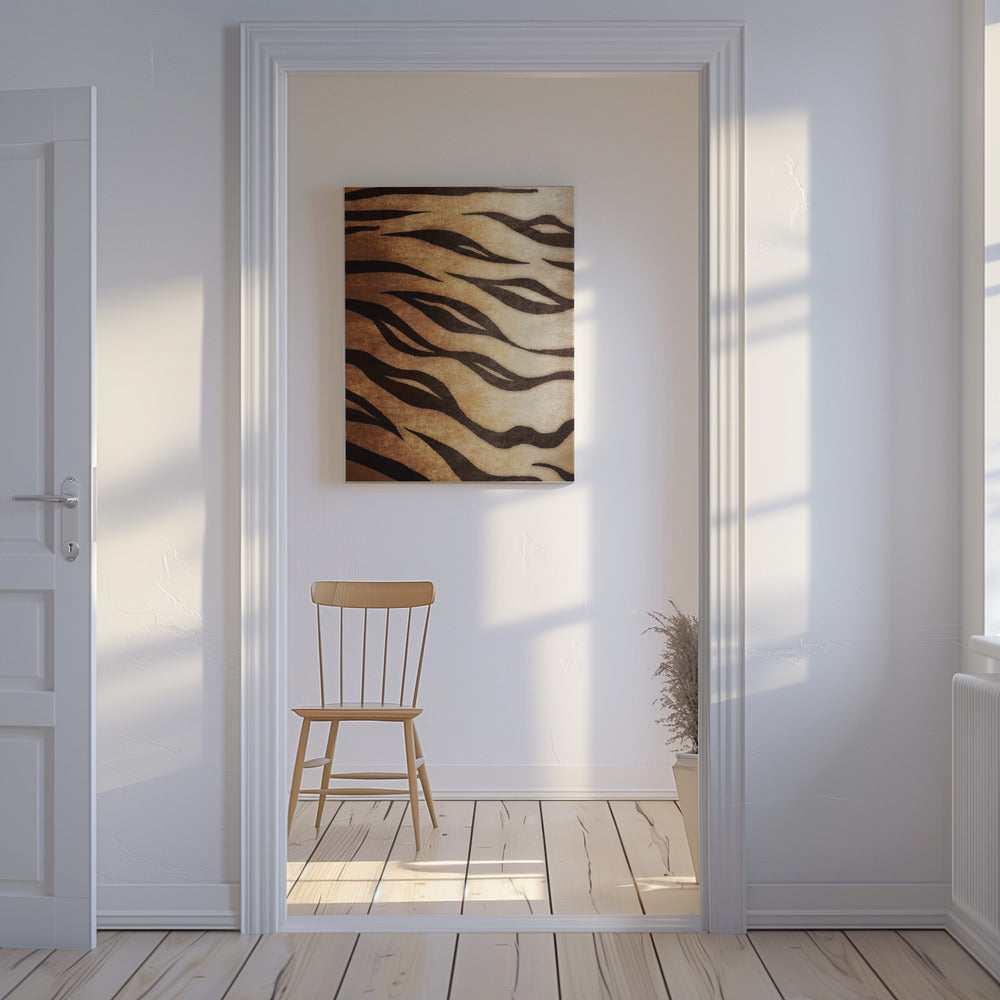 Wilde Strepen Flow | Canvas