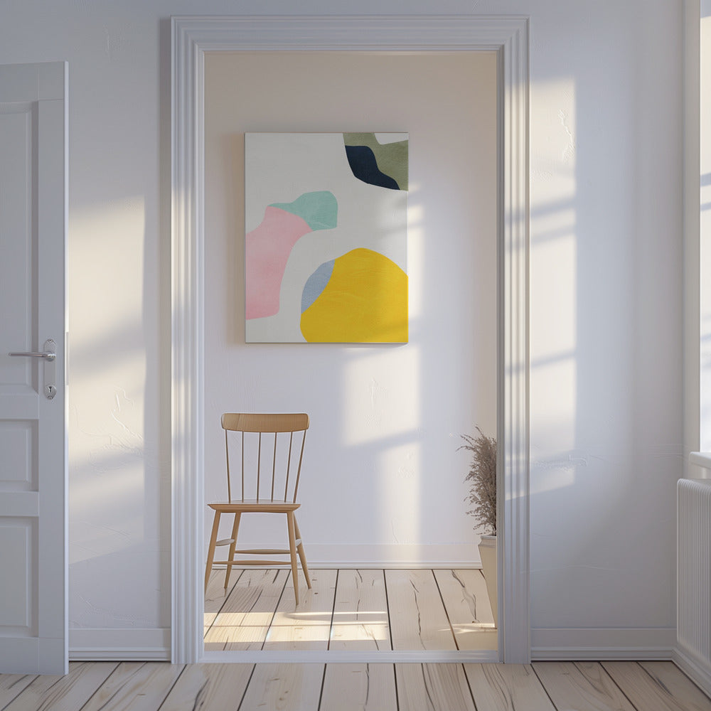 Pastel Minimale vormen | Canvas
