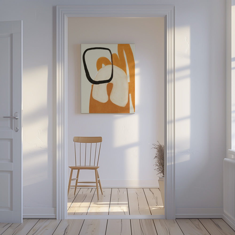 Geschilderde lijnen Desatur2 Kopie | Canvas