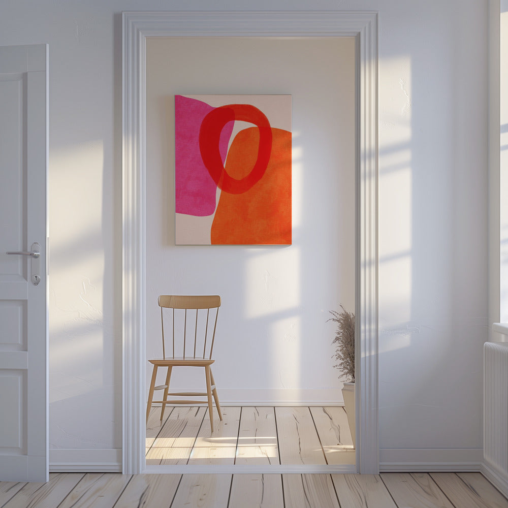 Geschilderde lijnen 5 Kopie | Canvas