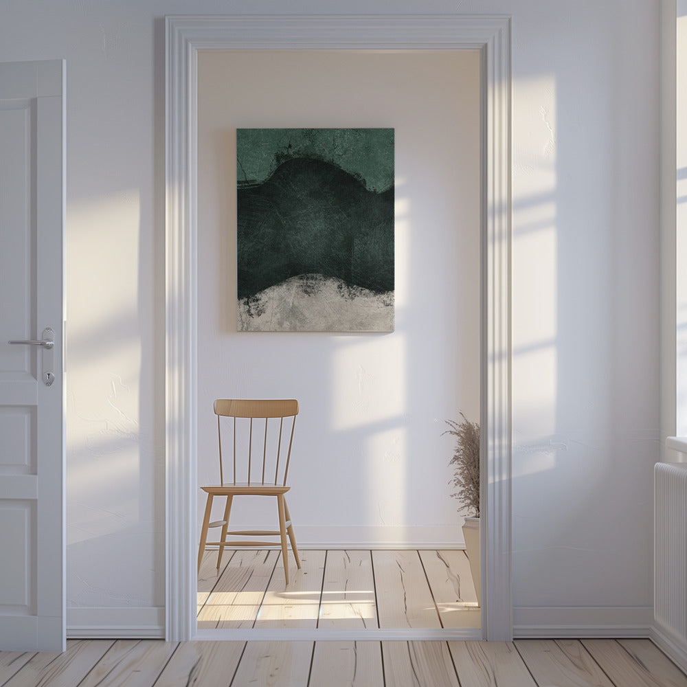 Middernacht Smaragd No2 | Canvas