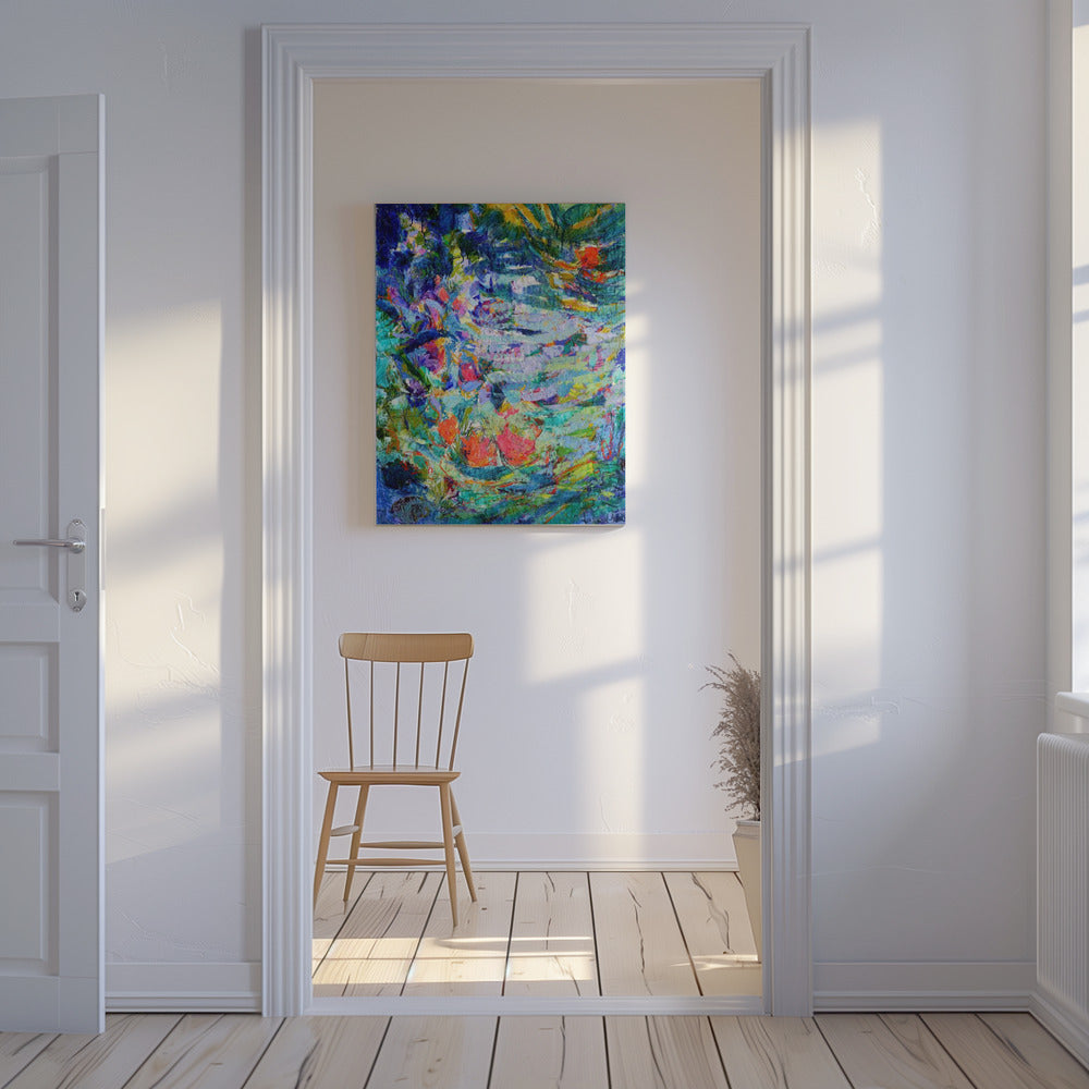 Luminous Petal Cascade | Canvas
