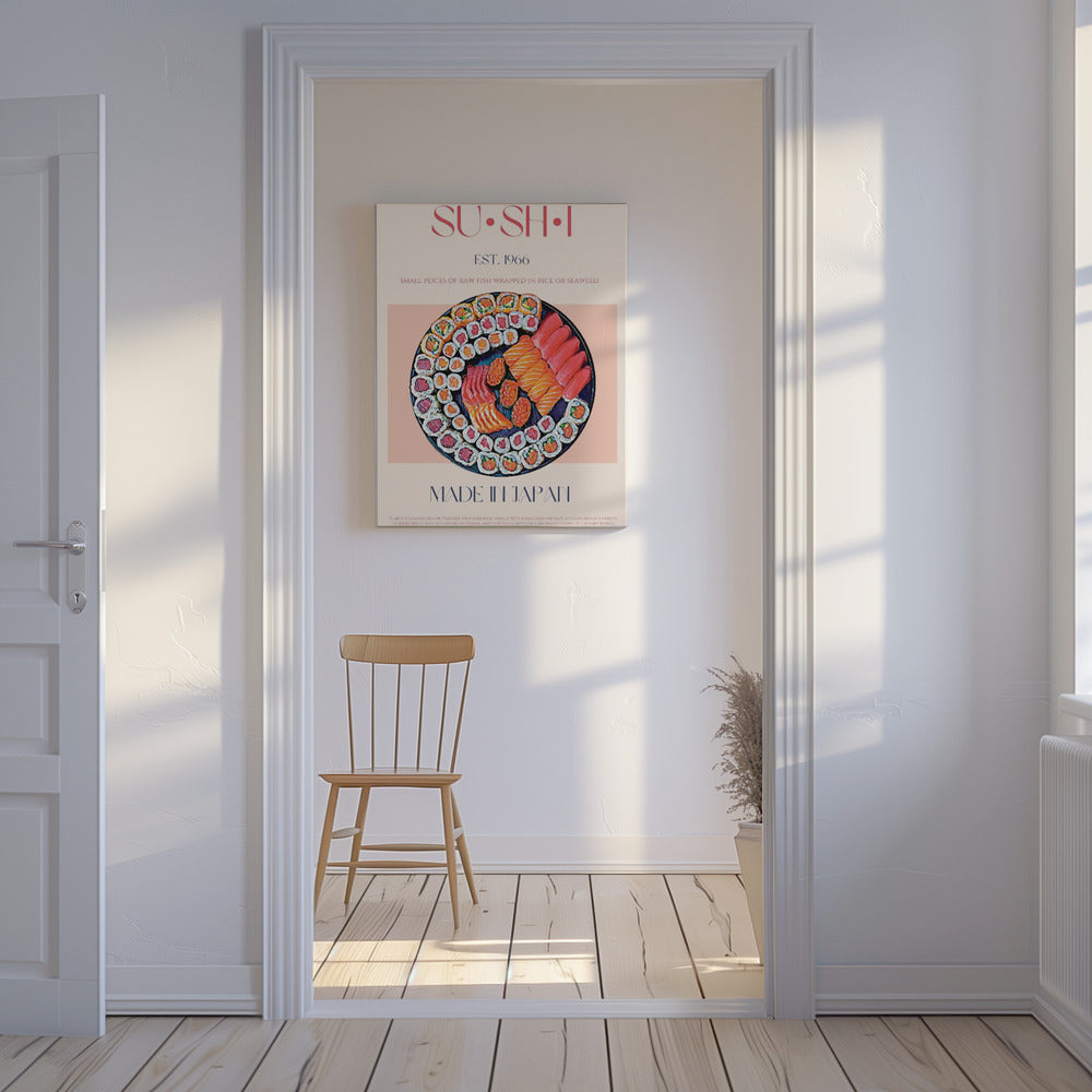 Kleurrijke sushi-lekkernij | Canvas