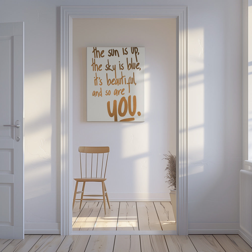 Je bent mooi (vers 1) | Canvas