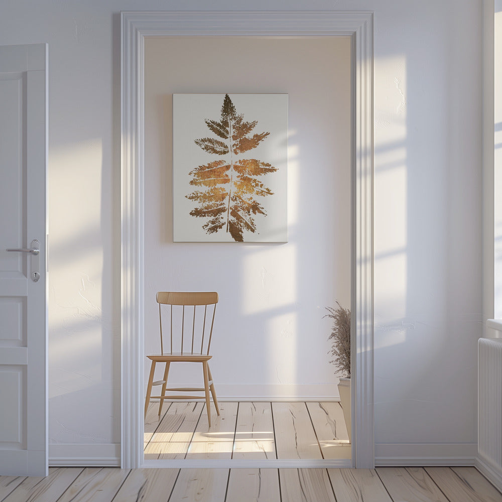 Oak Leaf Print (gold) | Canvas