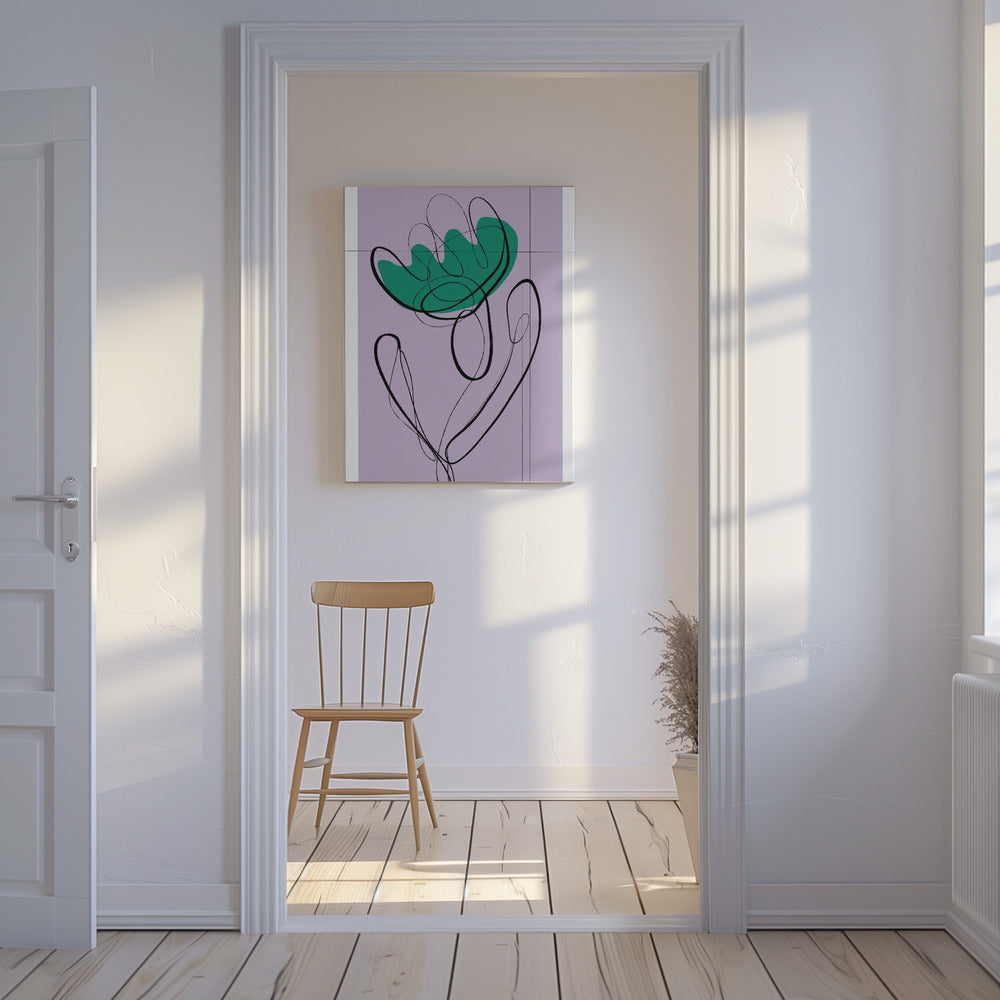 Vloeiende bloemblaadjes | Canvas
