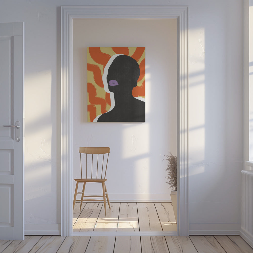 Anoniem portret in de zon | Canvas