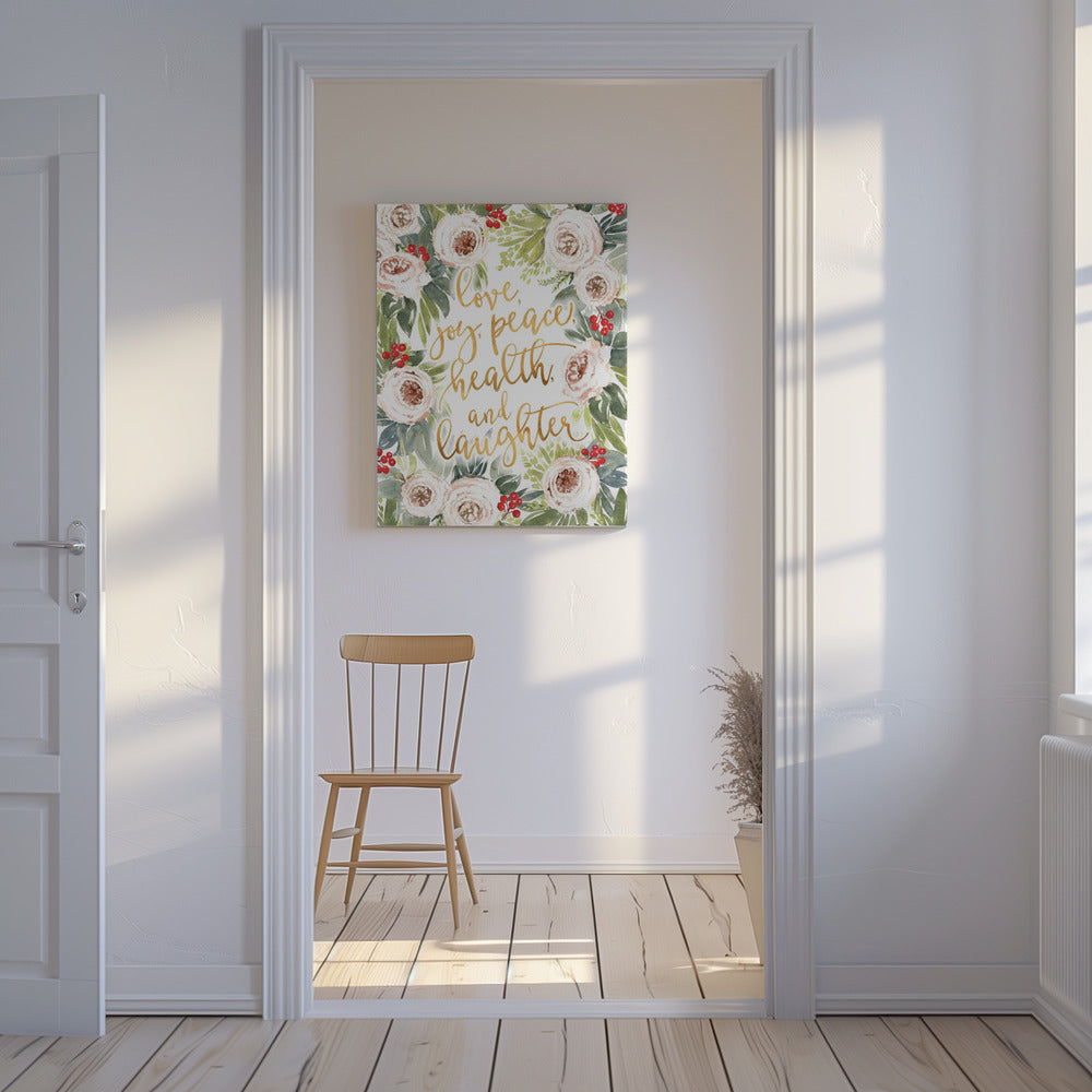 Vakantiewensen met rozen en bessen | Canvas